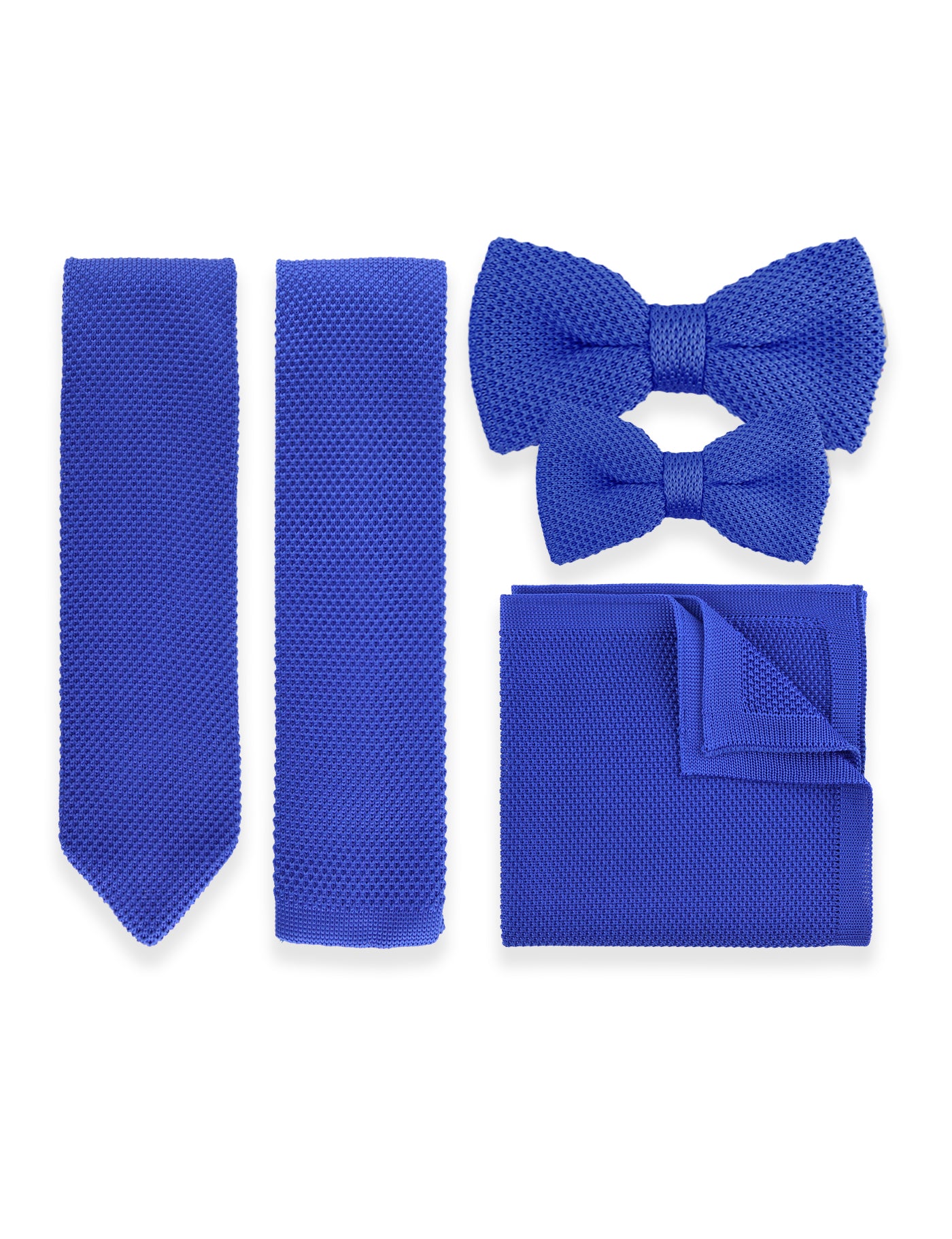 Knitted Bow Tie - Royal Blue