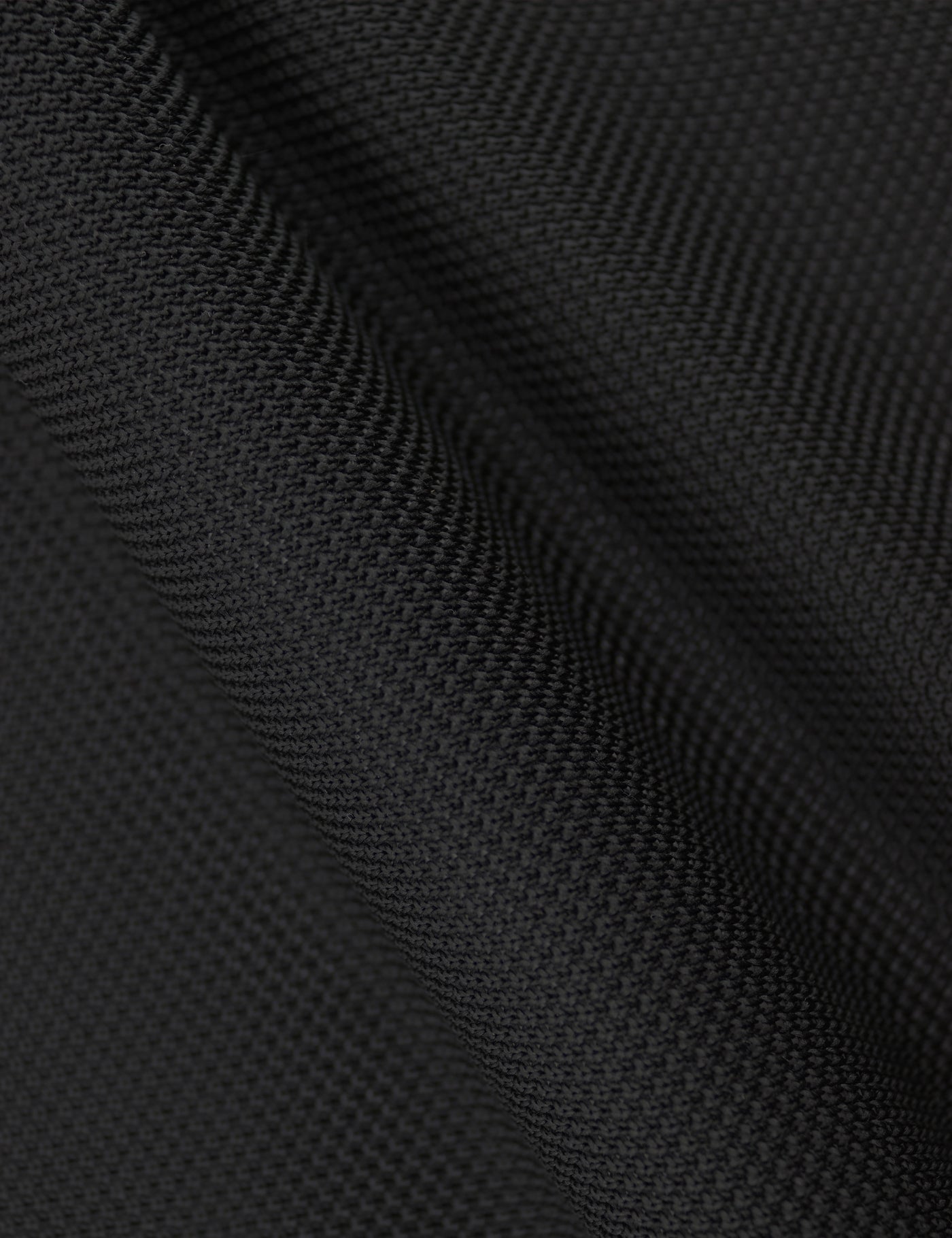 100% Polyester Diamond End Knitted Tie - Black