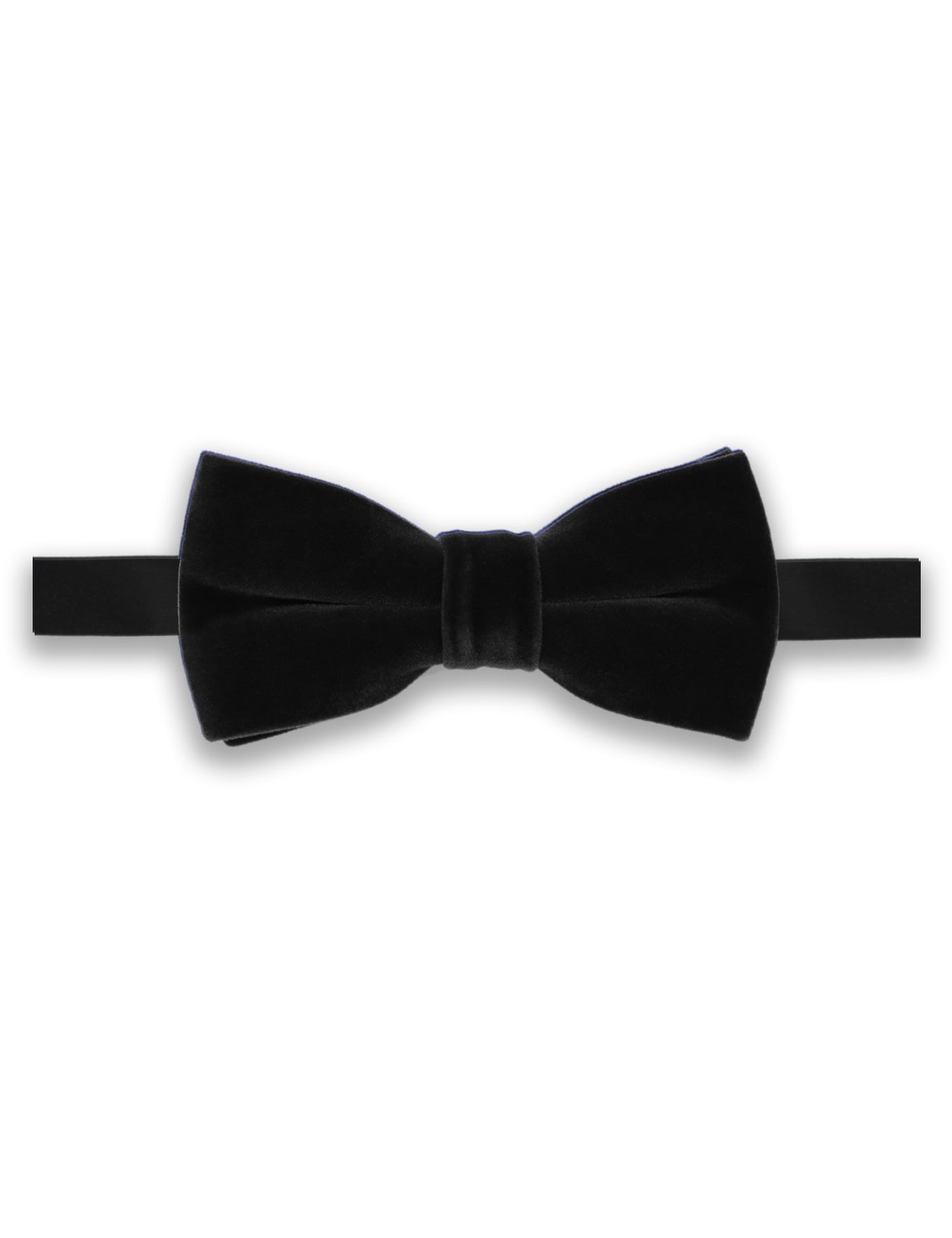 100% Velvet Bow Tie - Black