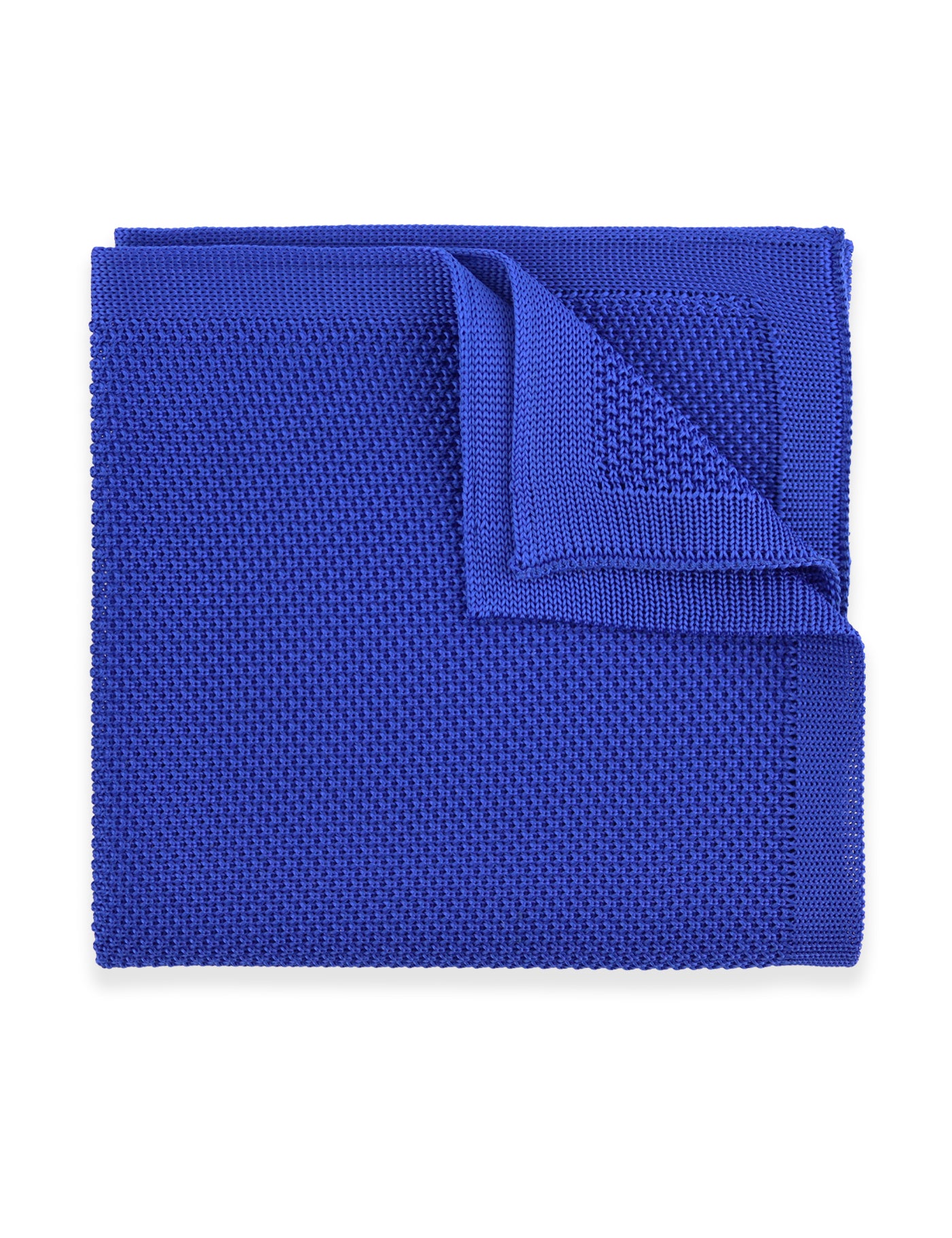 100% Polyester Diamond End Knitted Tie - Royal Blue