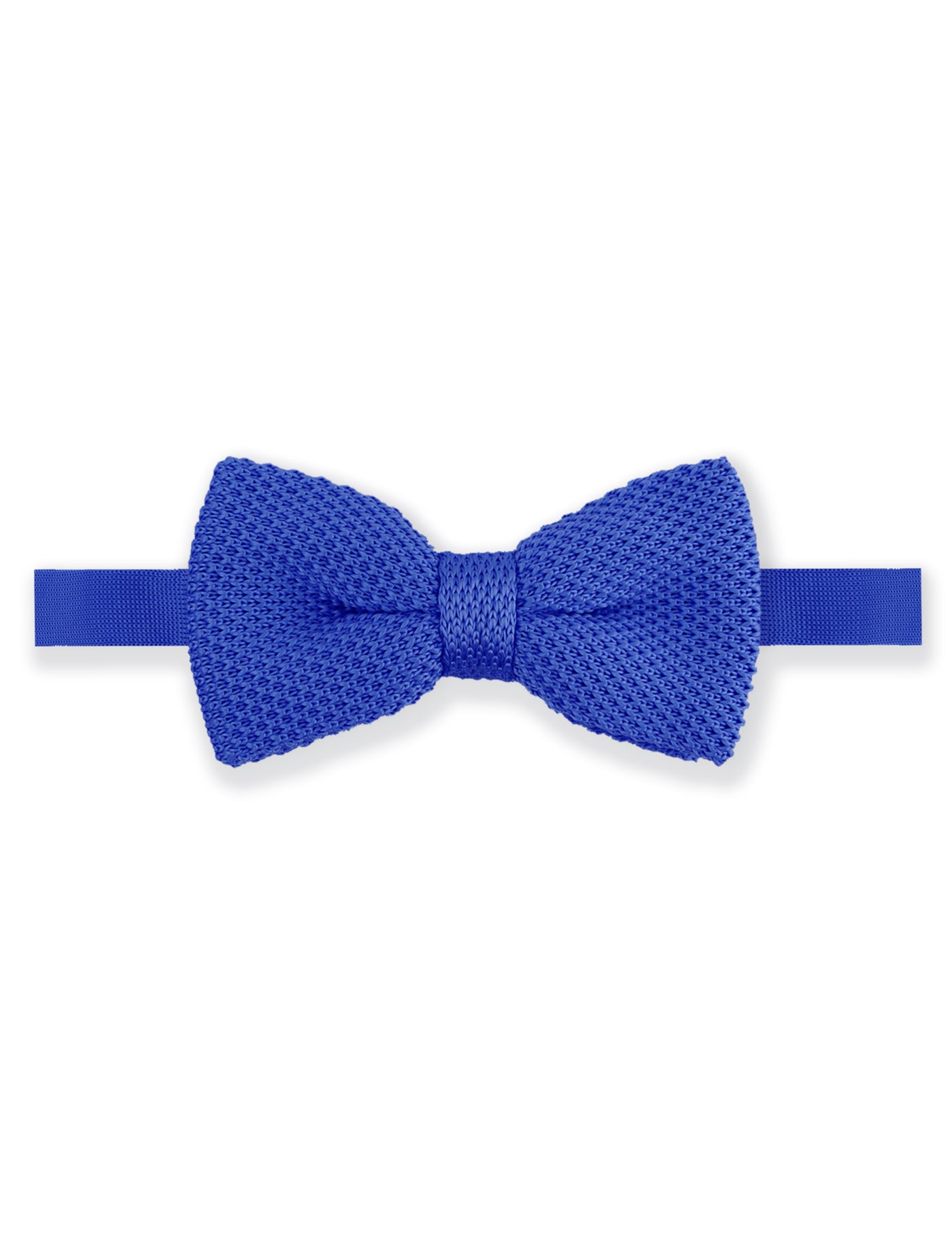 100% Polyester Diamond End Knitted Tie - Royal Blue