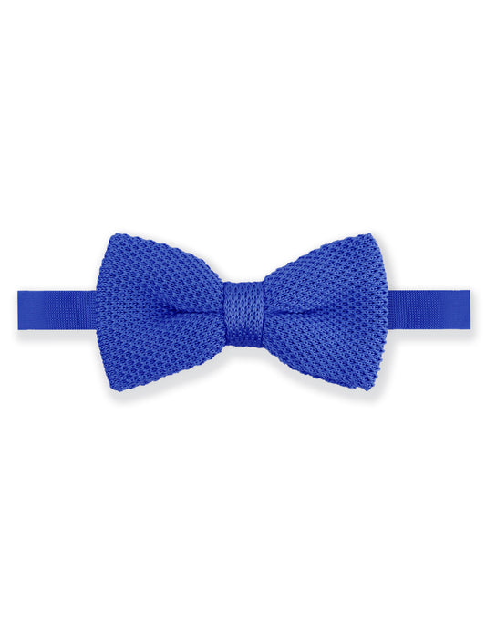 100% Polyester Knitted Child Bow Tie - Royal Blue