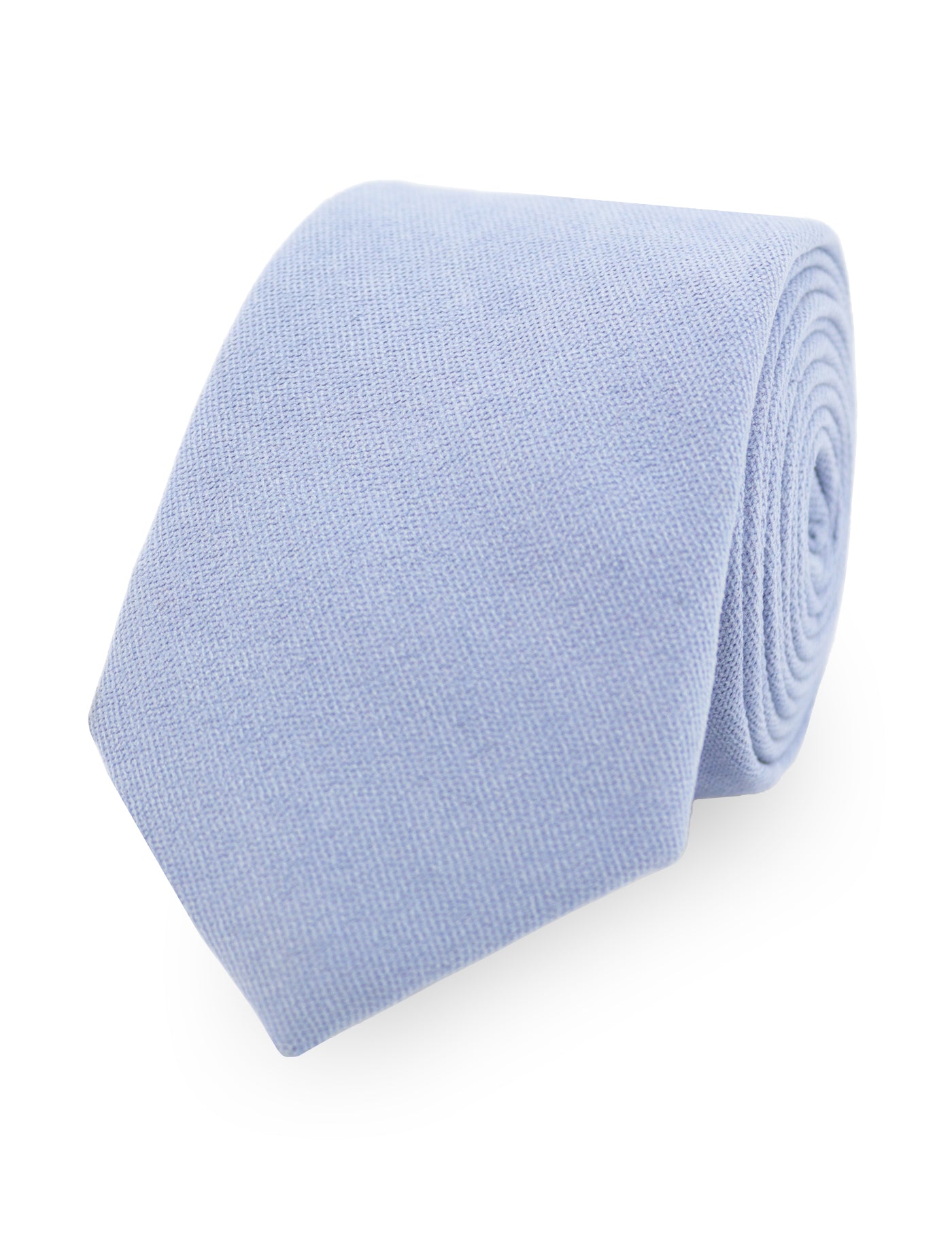 100% Brushed Cotton Suede Pocket Square - Blue