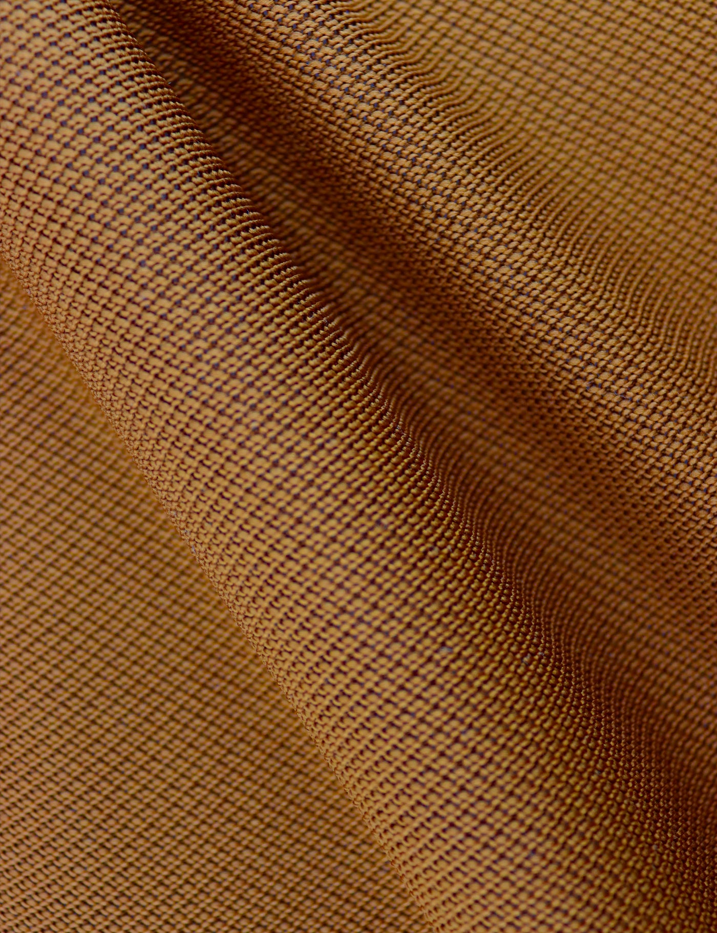 100% Polyester Knitted Pocket Square - Caramel Brown