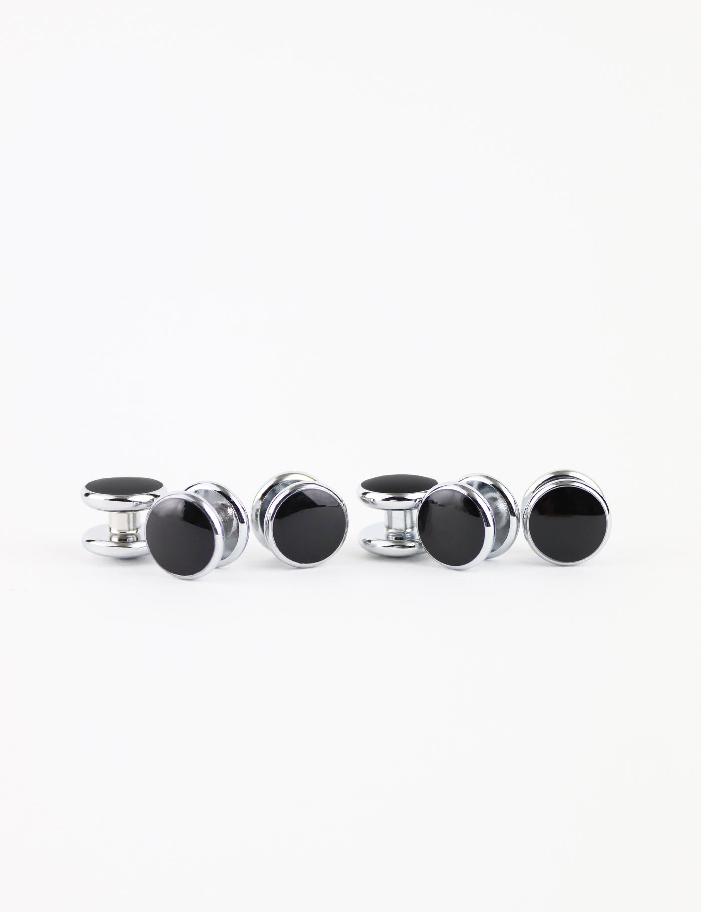 Cufflinks - Black & Silver Tuxedo Set