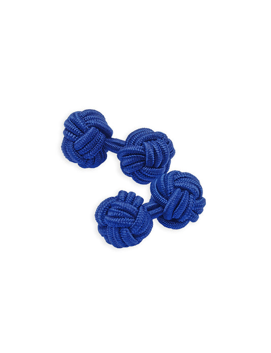 Knot Cufflinks - Royal Blue