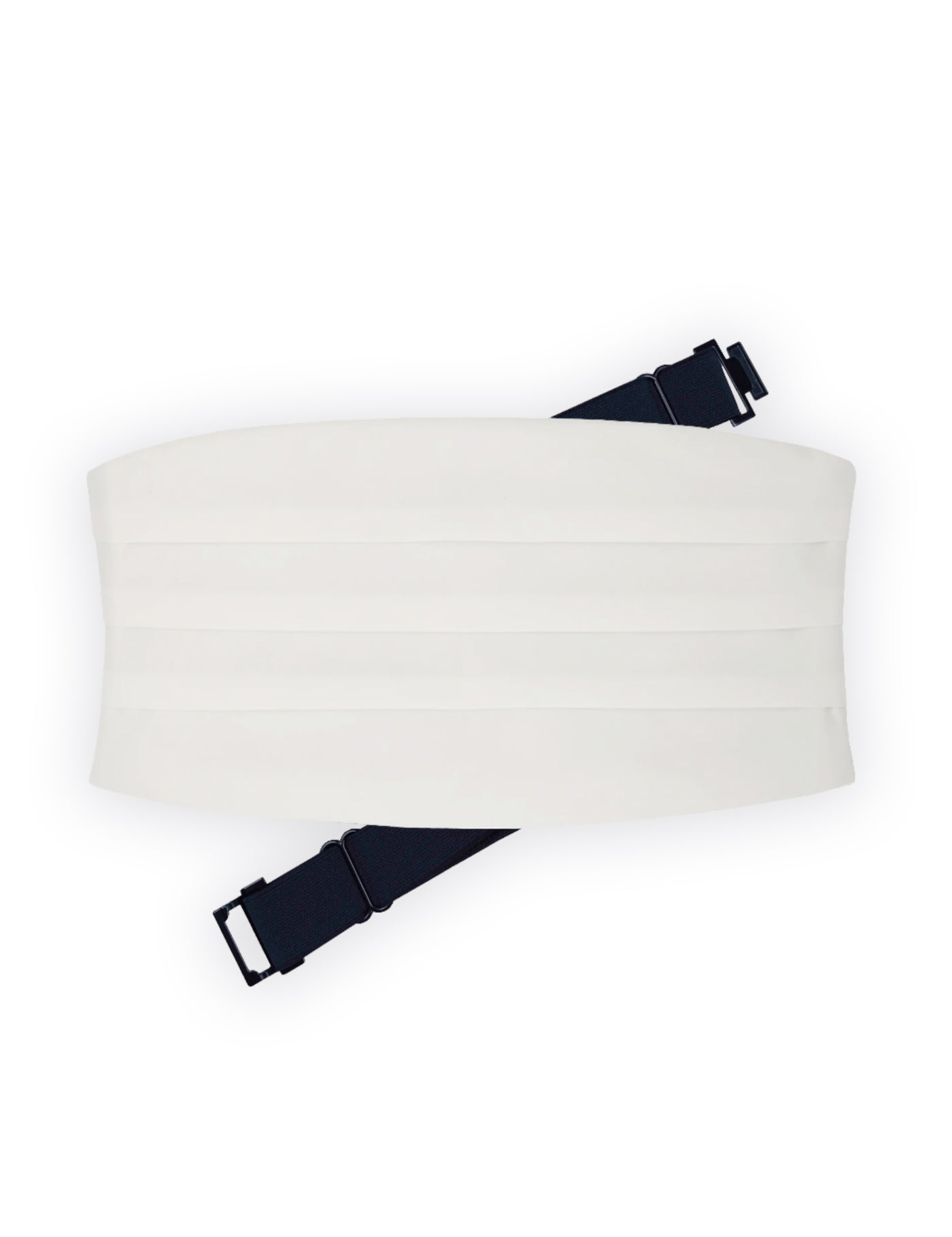 Tuxedo Cummerbund - White