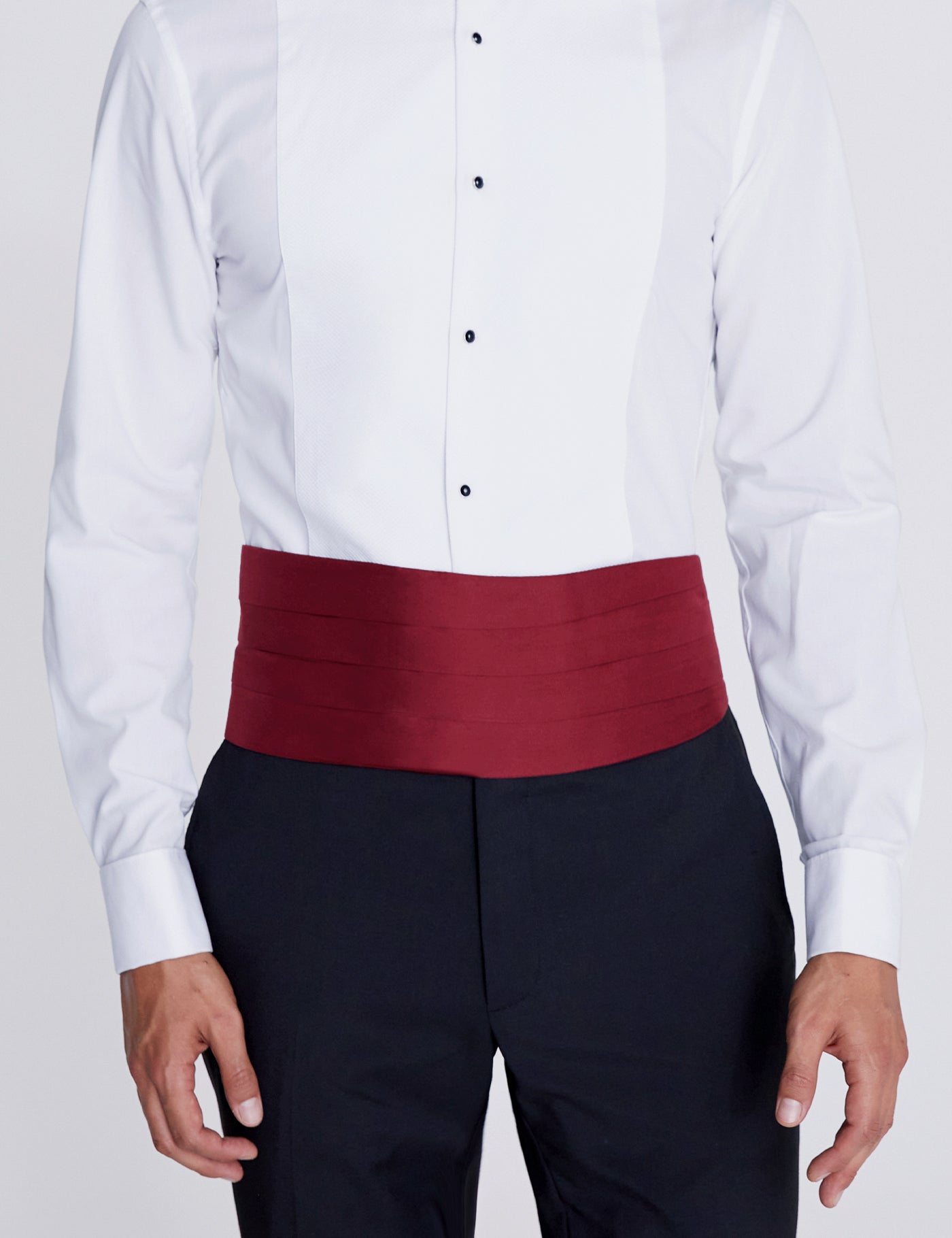 Tuxedo Cummerbund - Burgundy Red