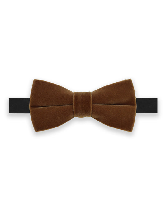 Velvet Bow Tie - Gold