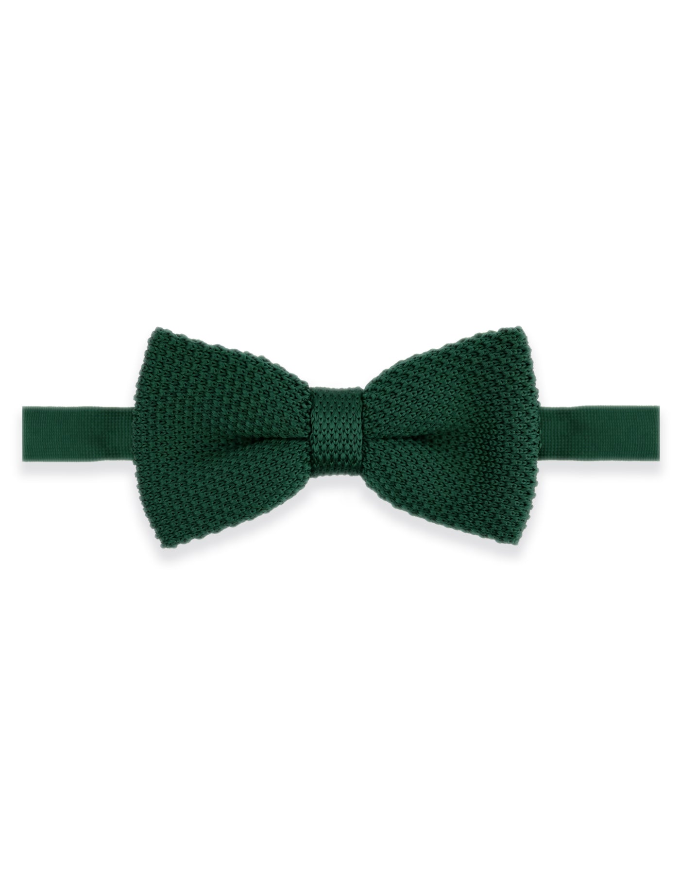 100% Polyester Knitted Pocket Square - Dark Green