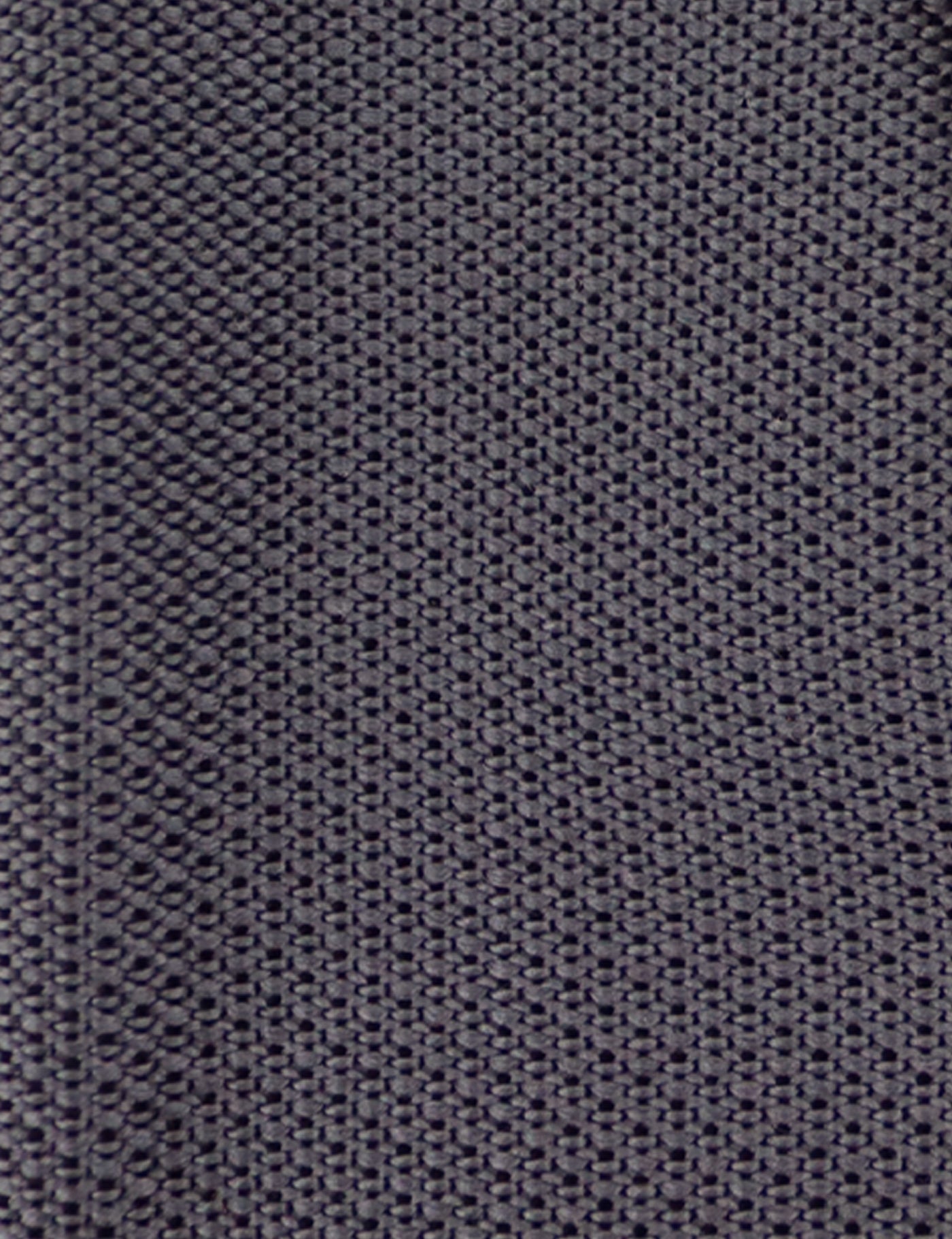 100% Polyester Square End Knitted Tie - Dark Grey