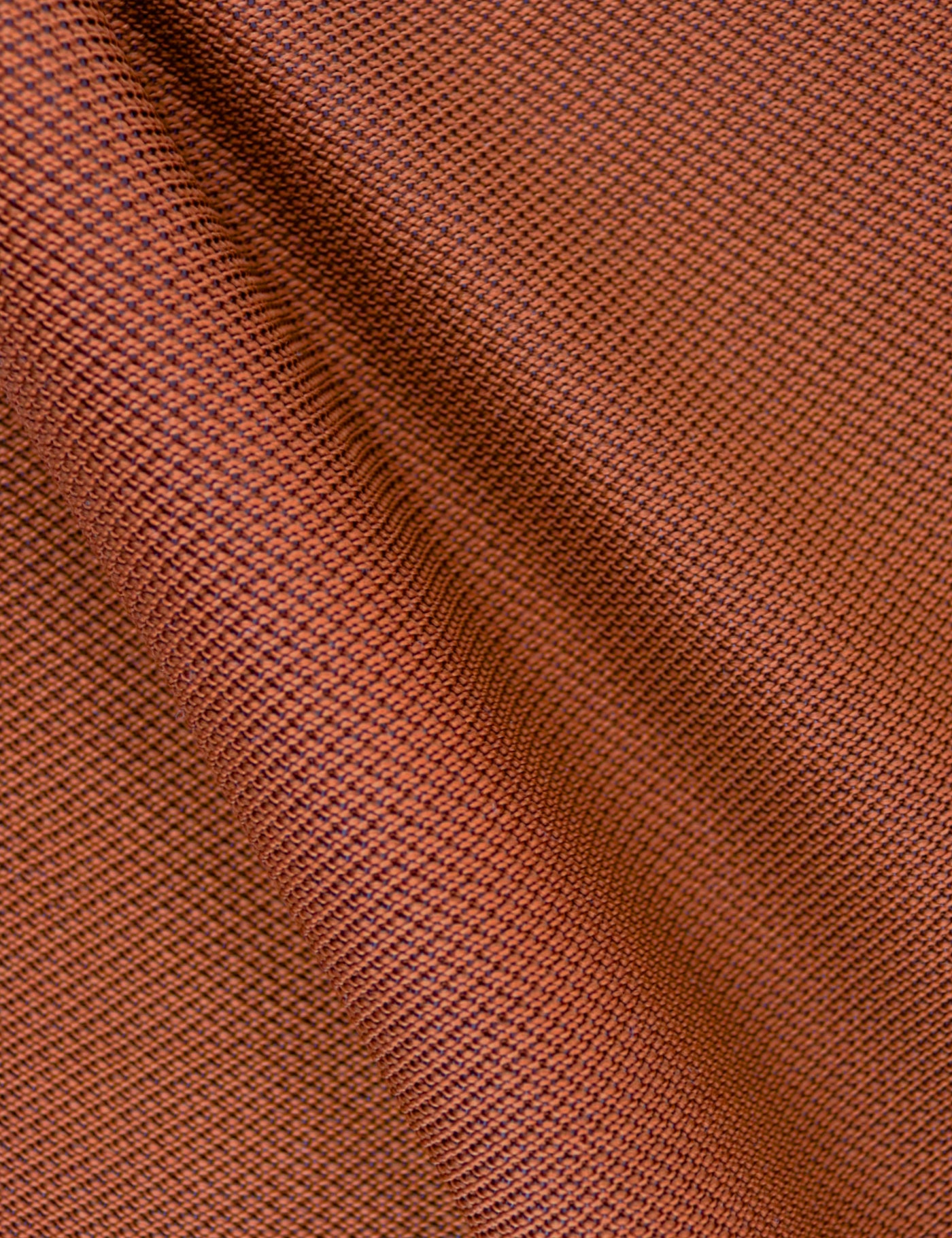 100% Polyester Square End Knitted Tie - Rust Orange