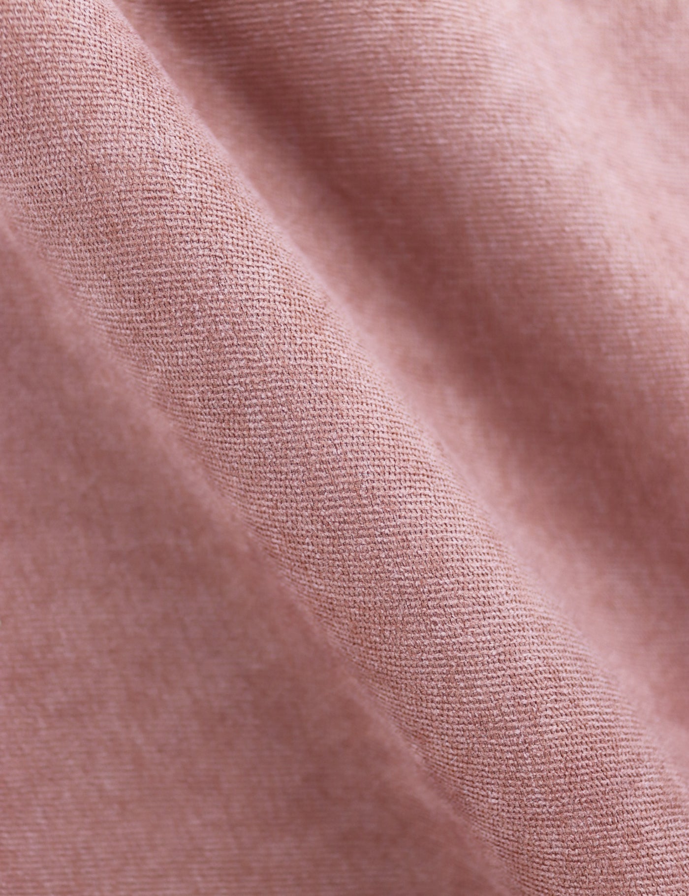 100% Brushed Cotton Pocket Square - Dusty Pink