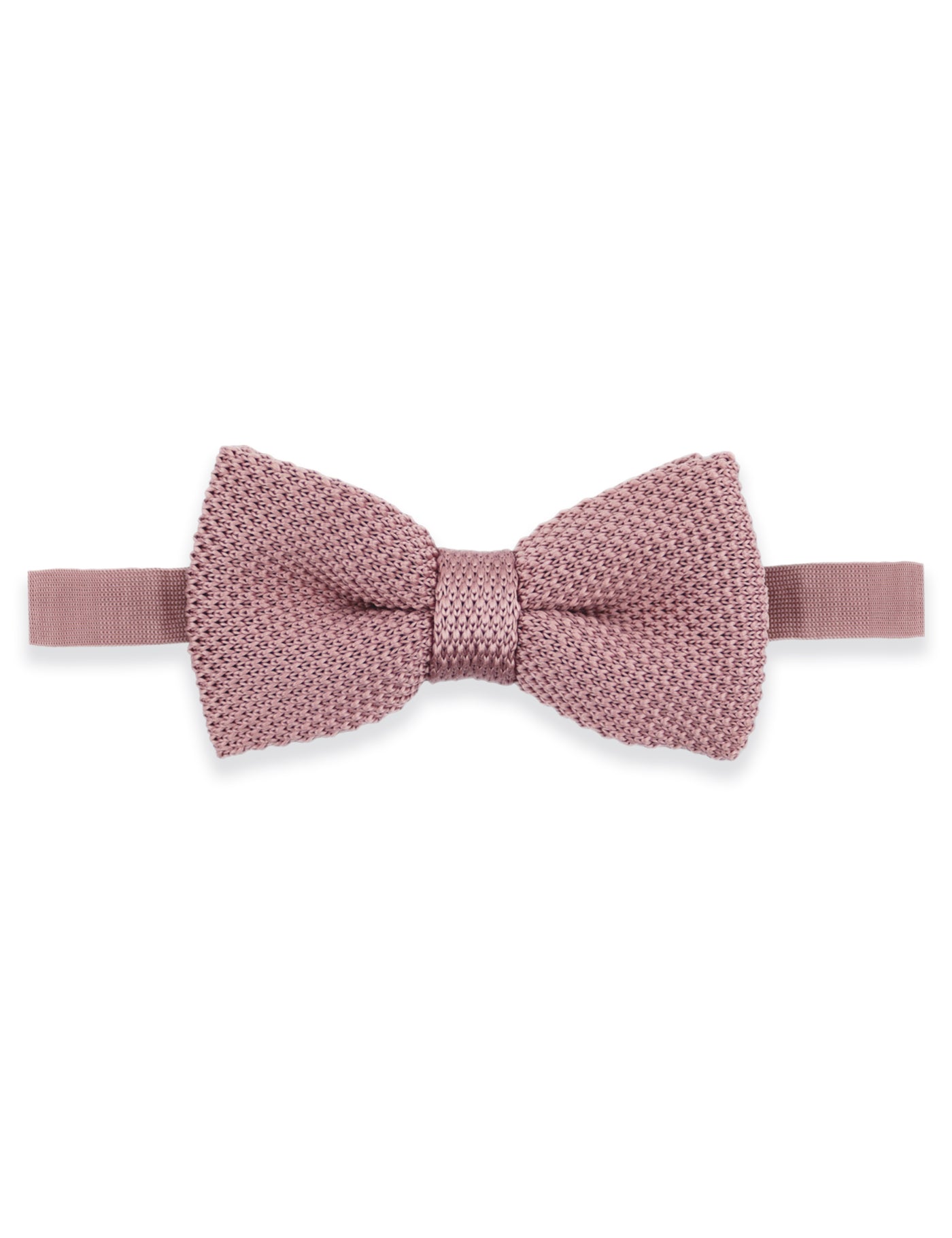 100% Polyester Diamond End Knitted Tie - Dusty Pink