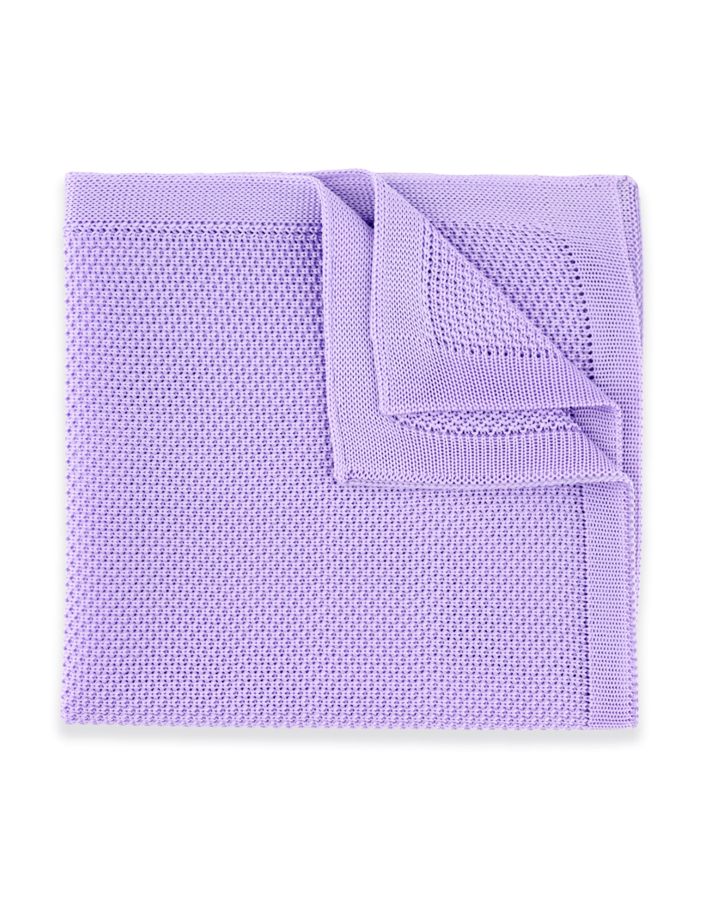 100% Polyester Diamond End Knitted Tie - Lavender Purple