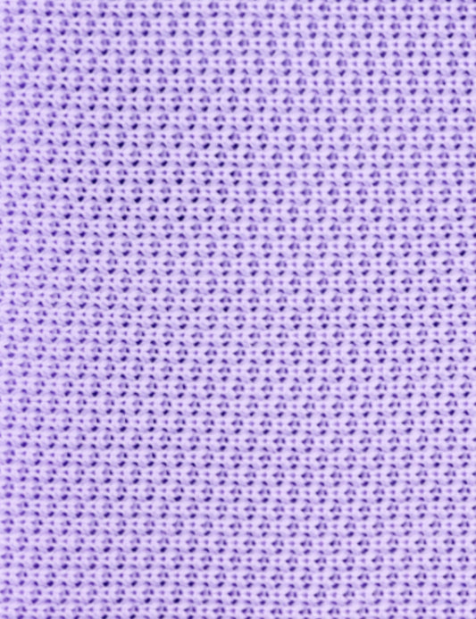 100% Polyester Diamond End Knitted Tie - Lavender Purple