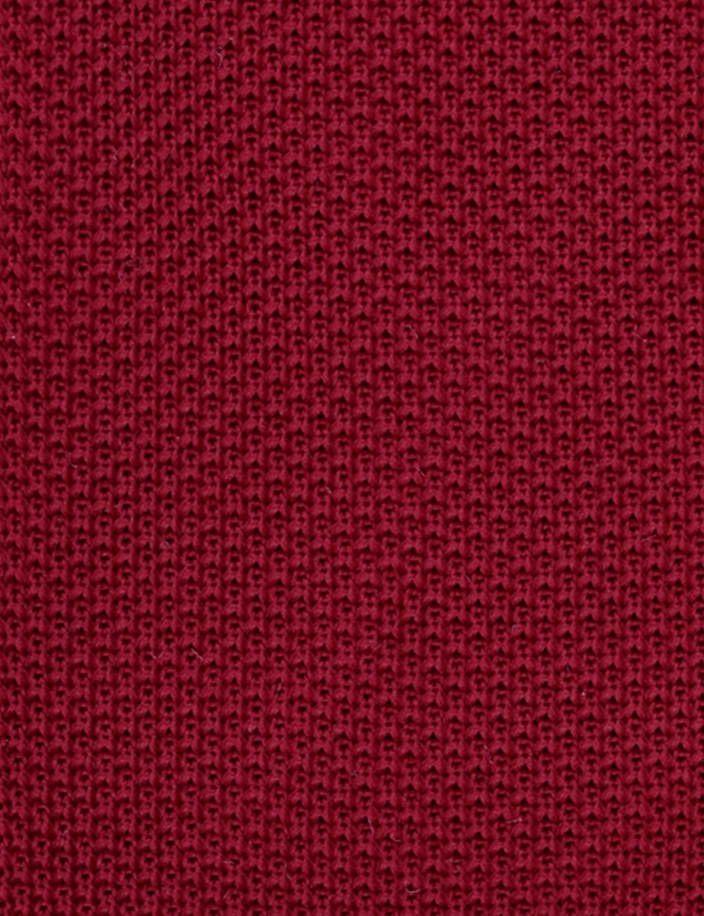 100% Polyester Diamond End Knitted Tie - Red
