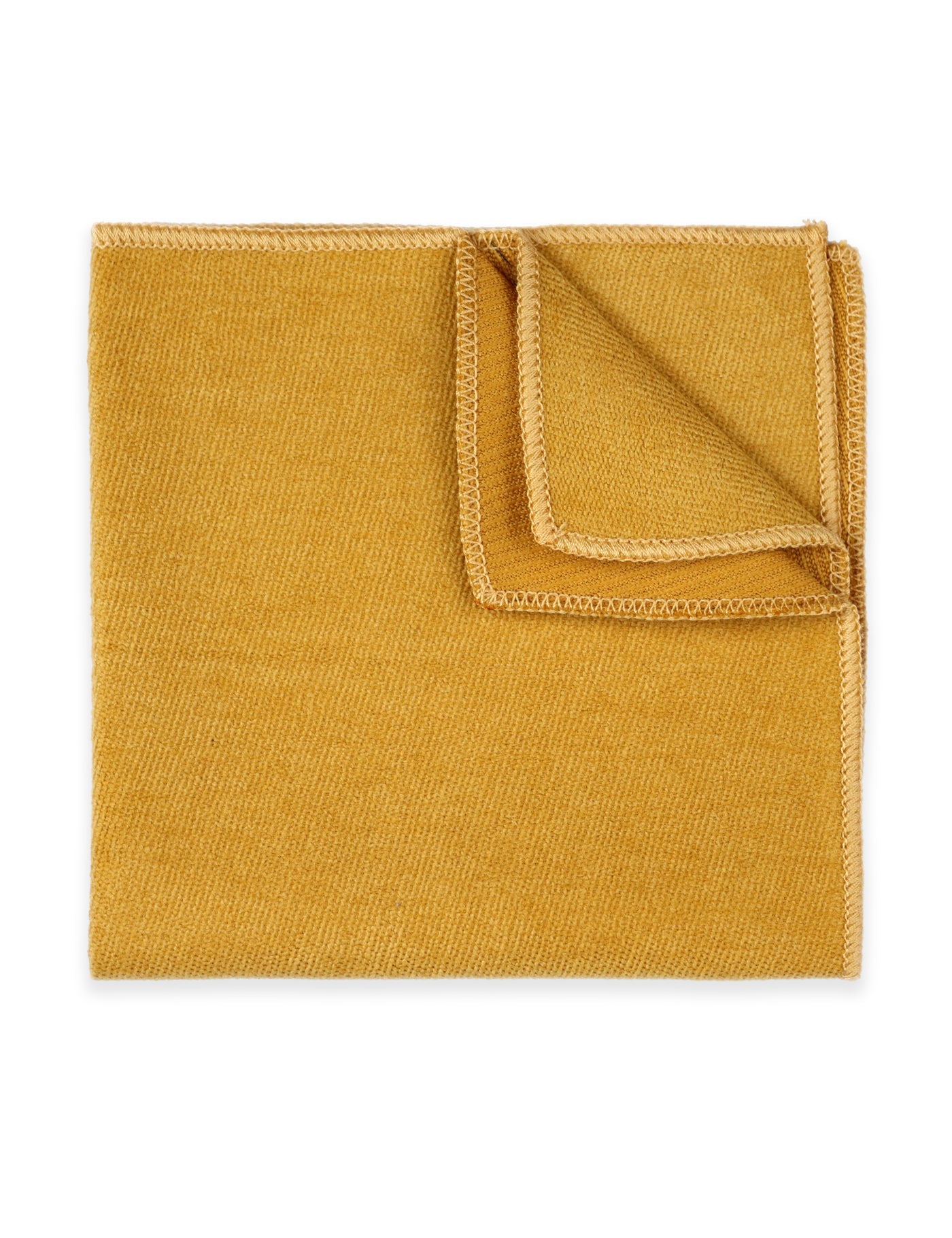 100% Brushed Cotton Suede Bow Tie - Mustard Yellow