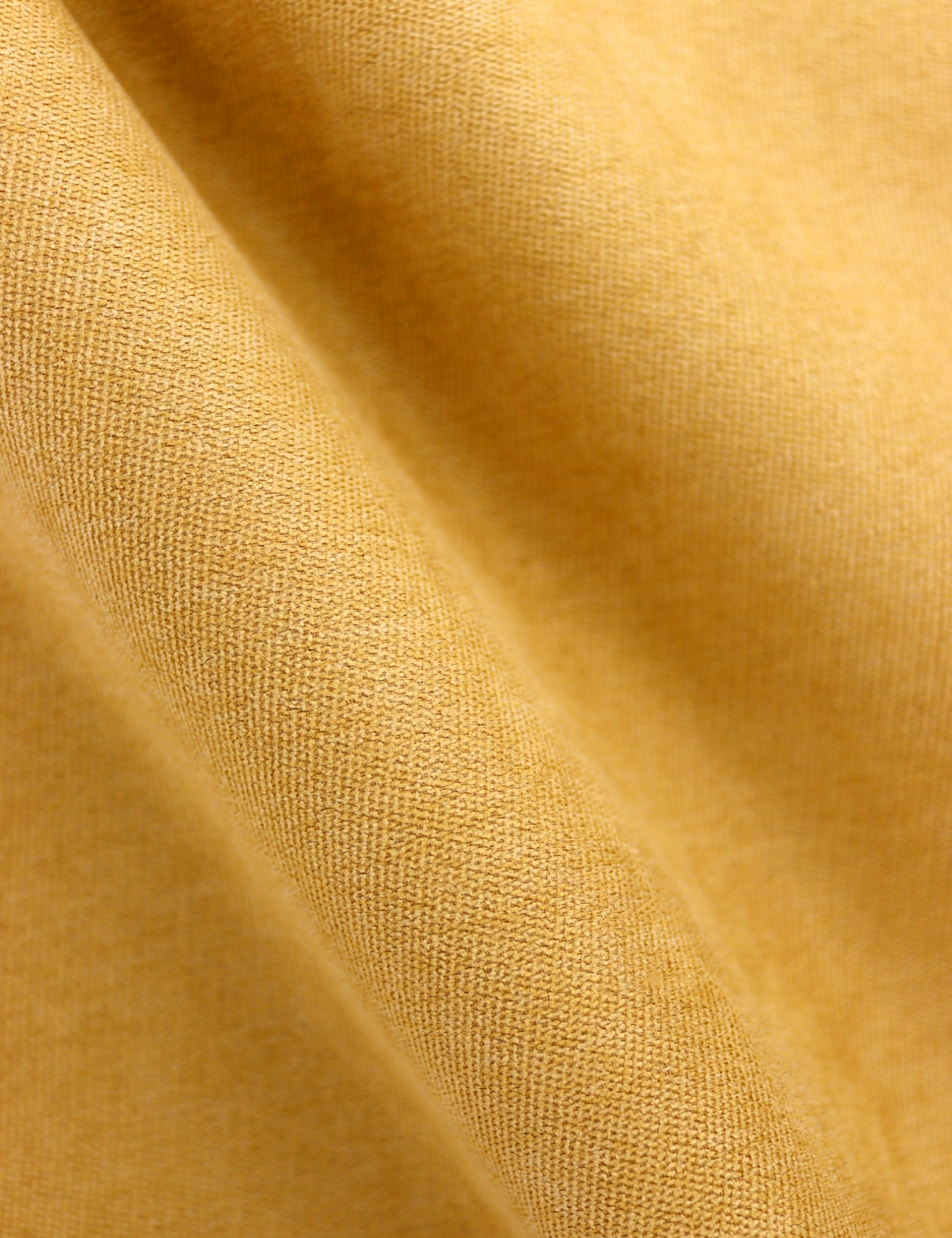 100% Brushed Cotton Tie - Mustard Yellow