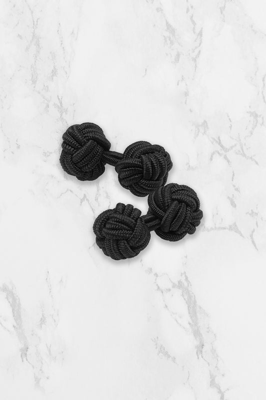 Knot Cufflinks - Black