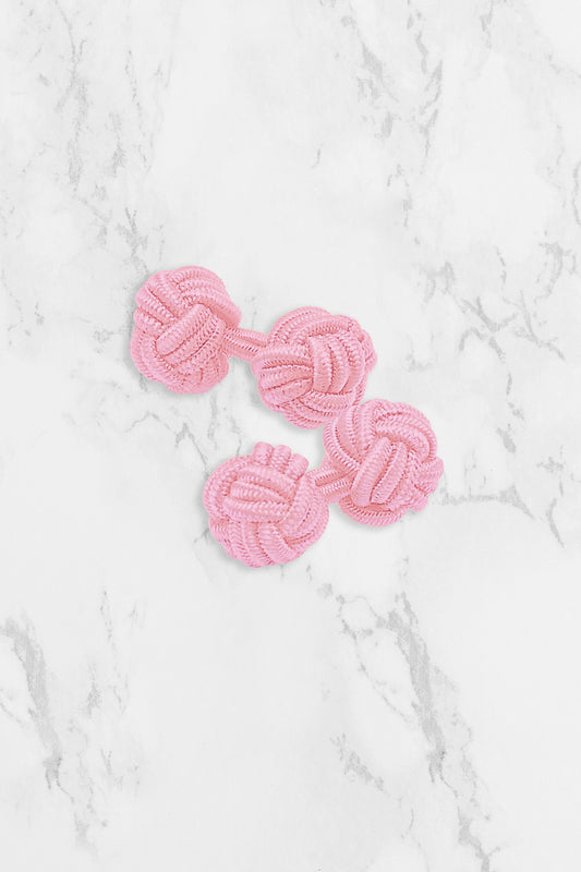 Knot Cufflinks - Pink