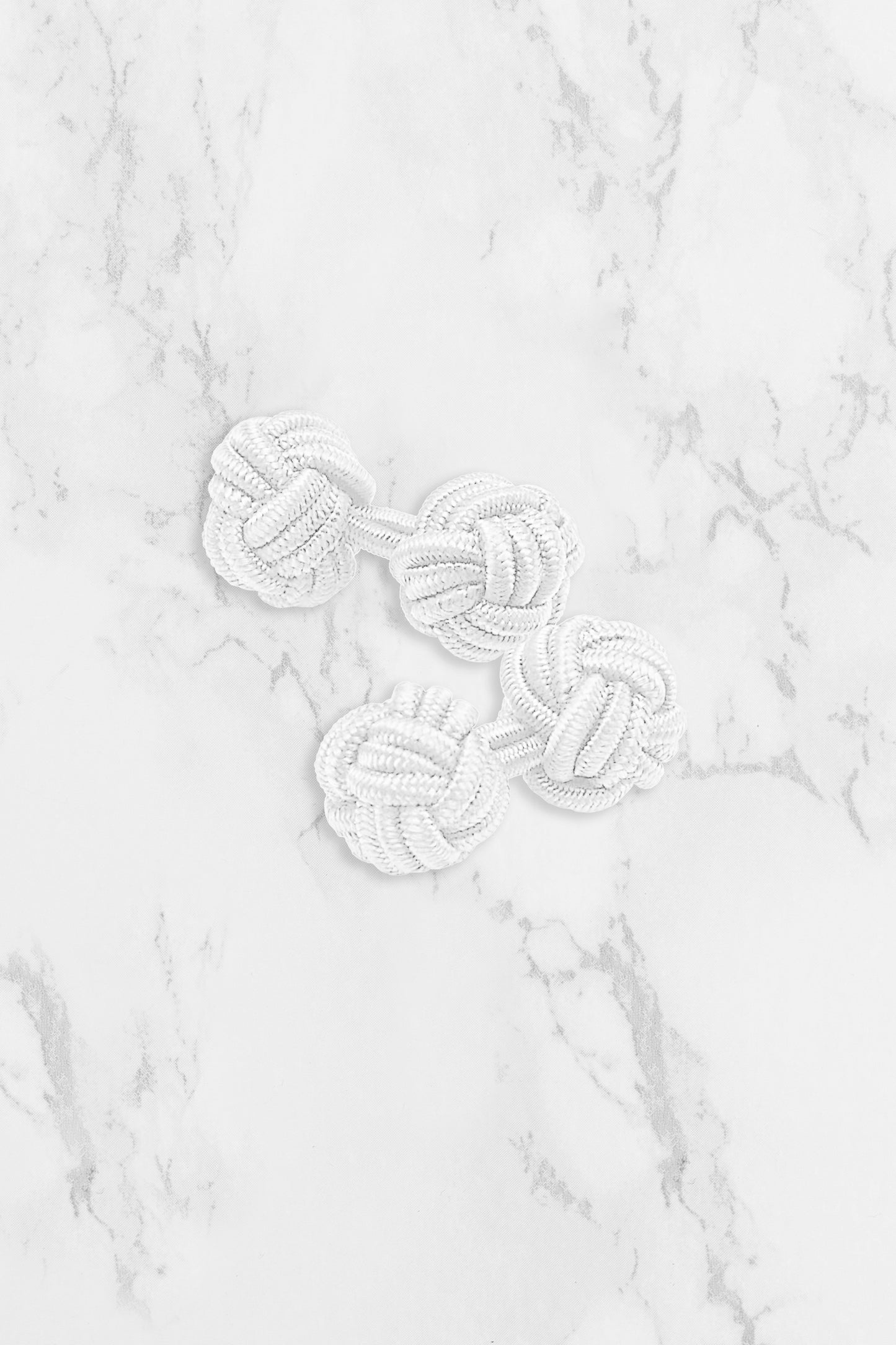 Knot Cufflinks - White
