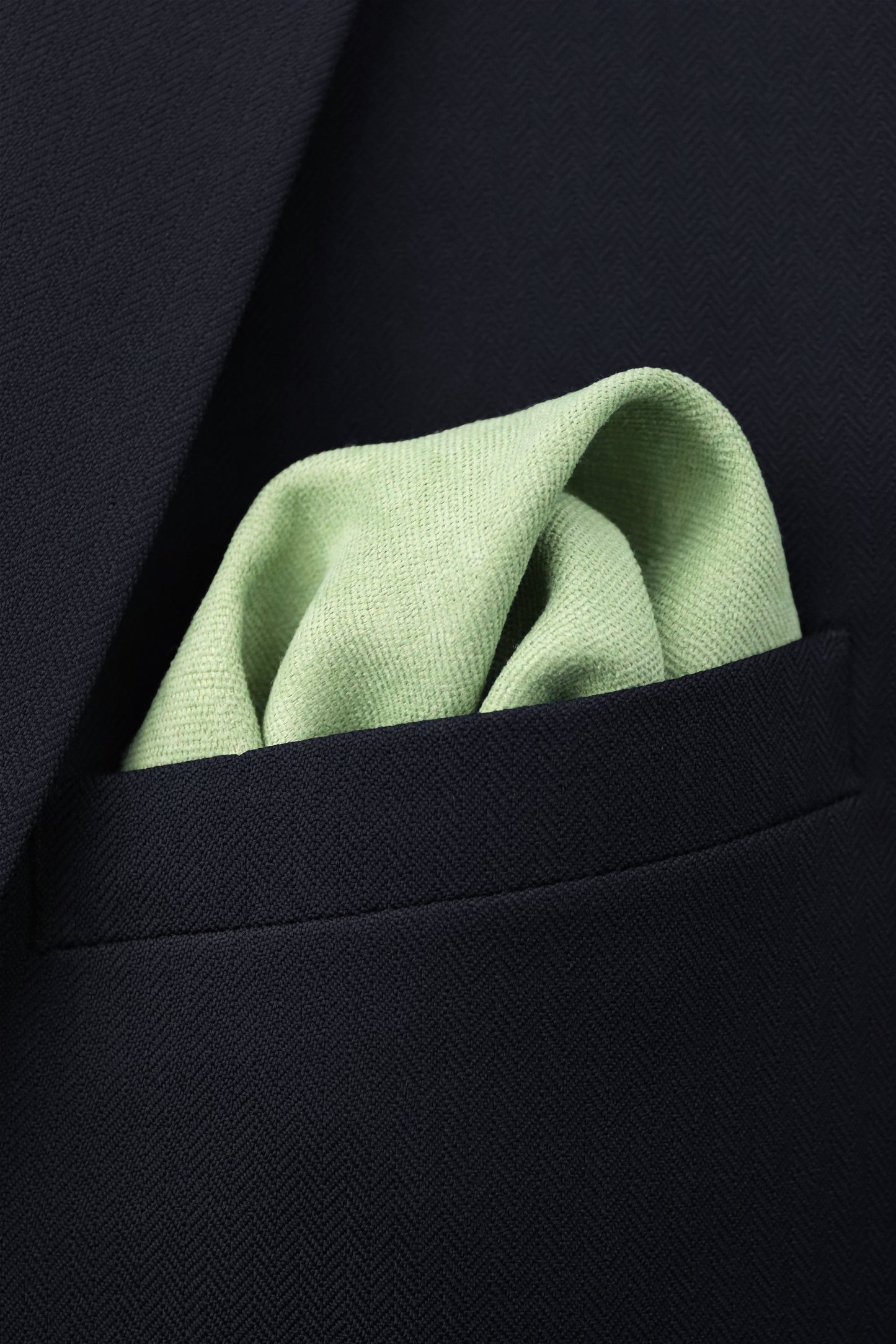 100% Brushed Cotton Suede Tie - Green