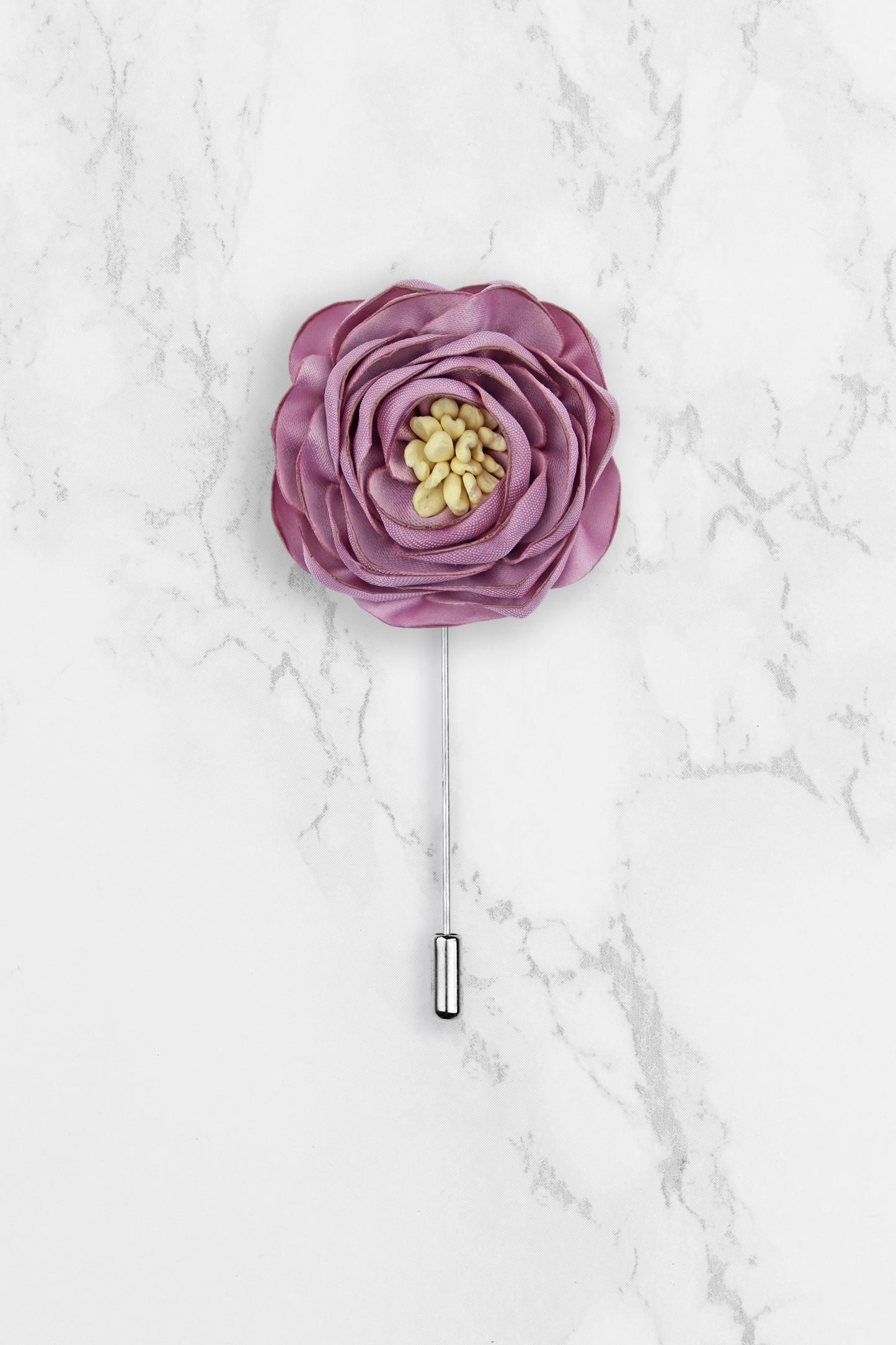 Flower Lapel Pin - Purple