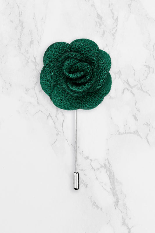 Rose Lapel Pin - Green