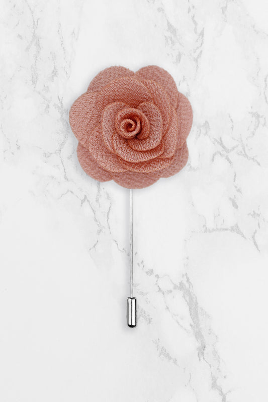 Rose Lapel Pin - Blush Pink