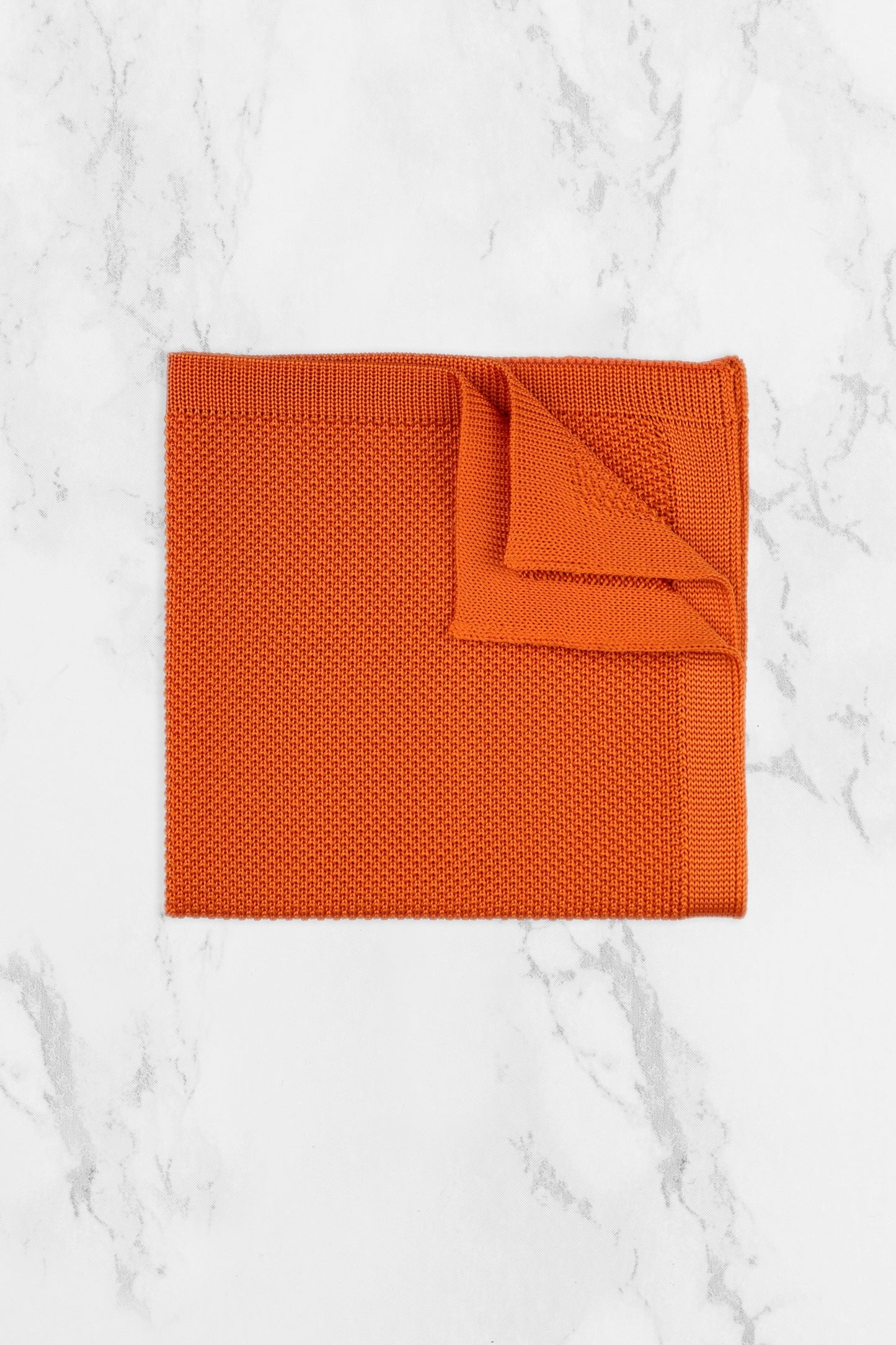 100% Polyester Diamond End Knitted Tie - Orange