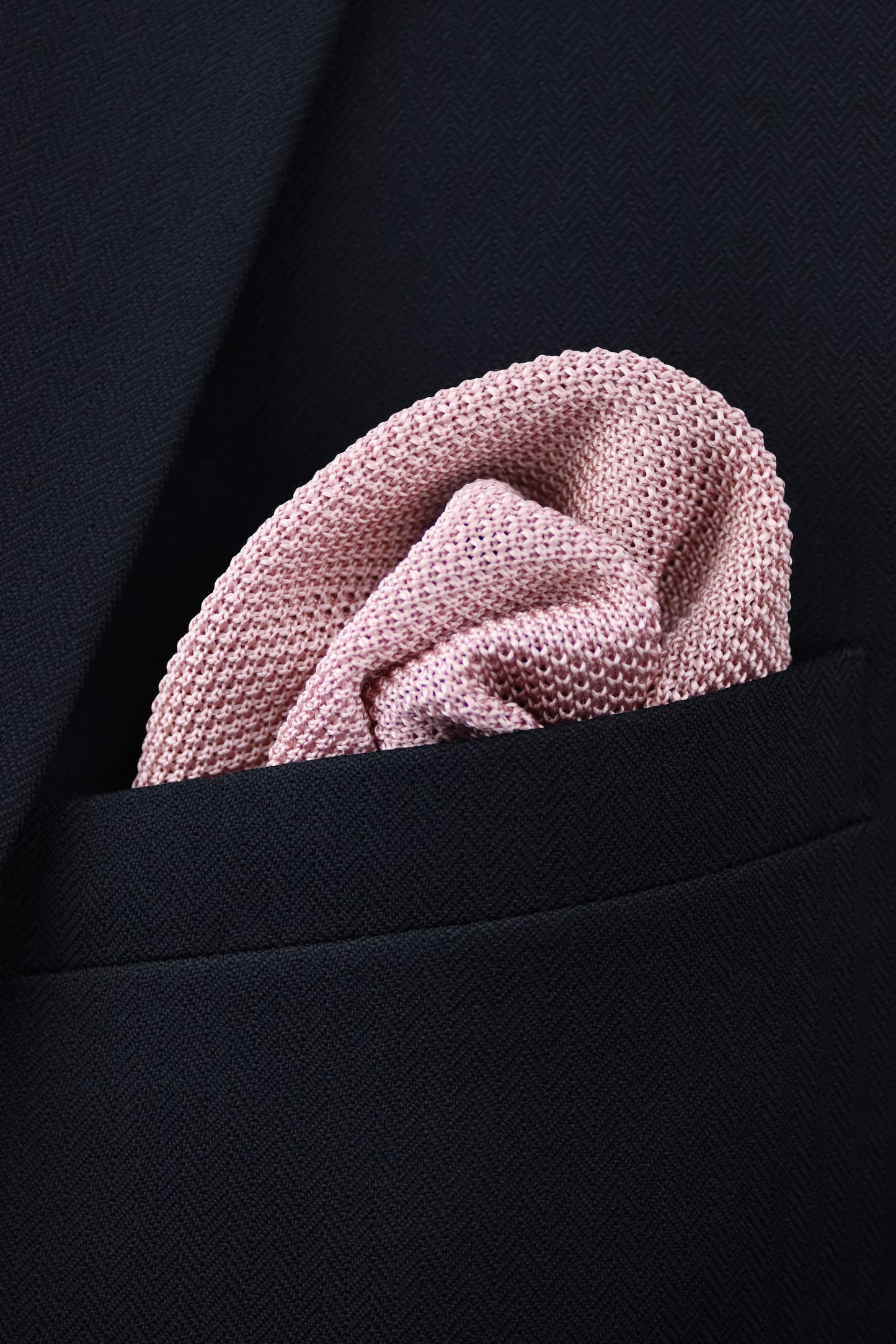 100% Polyester Knitted Bow Tie - Dusty Pink