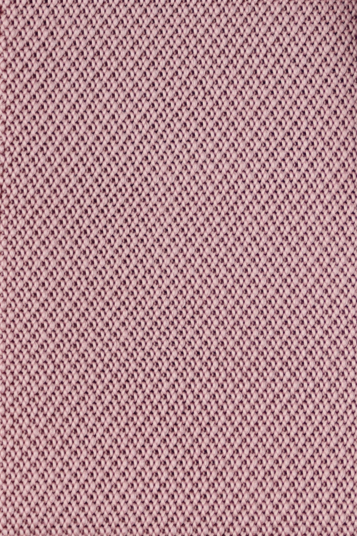 100% Polyester Square End Knitted Tie - Dusty Pink