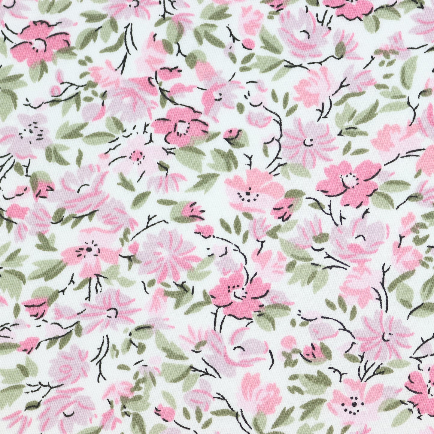 100% Cotton Floral Print Tie - Pink
